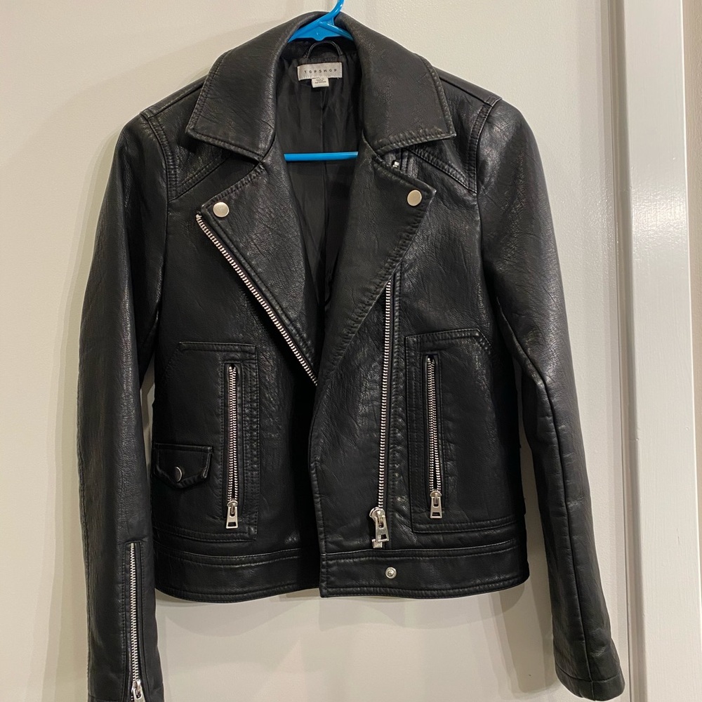Leather jacket barely worn!